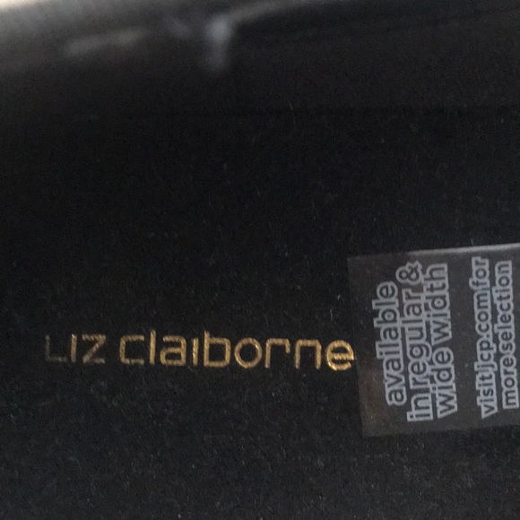 Like new Liz Claiborne Black Suede Slip On - Picture 5 of 7